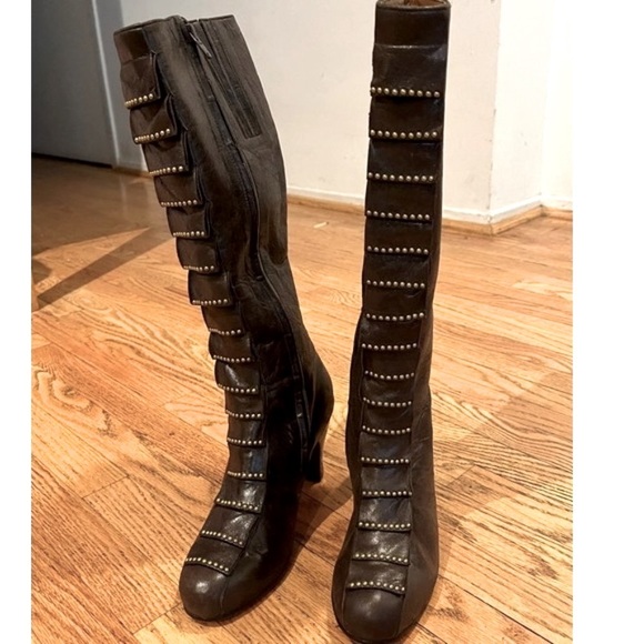 Calleen Cordero Tall Studded Leather Boots - Picture 11 of 11